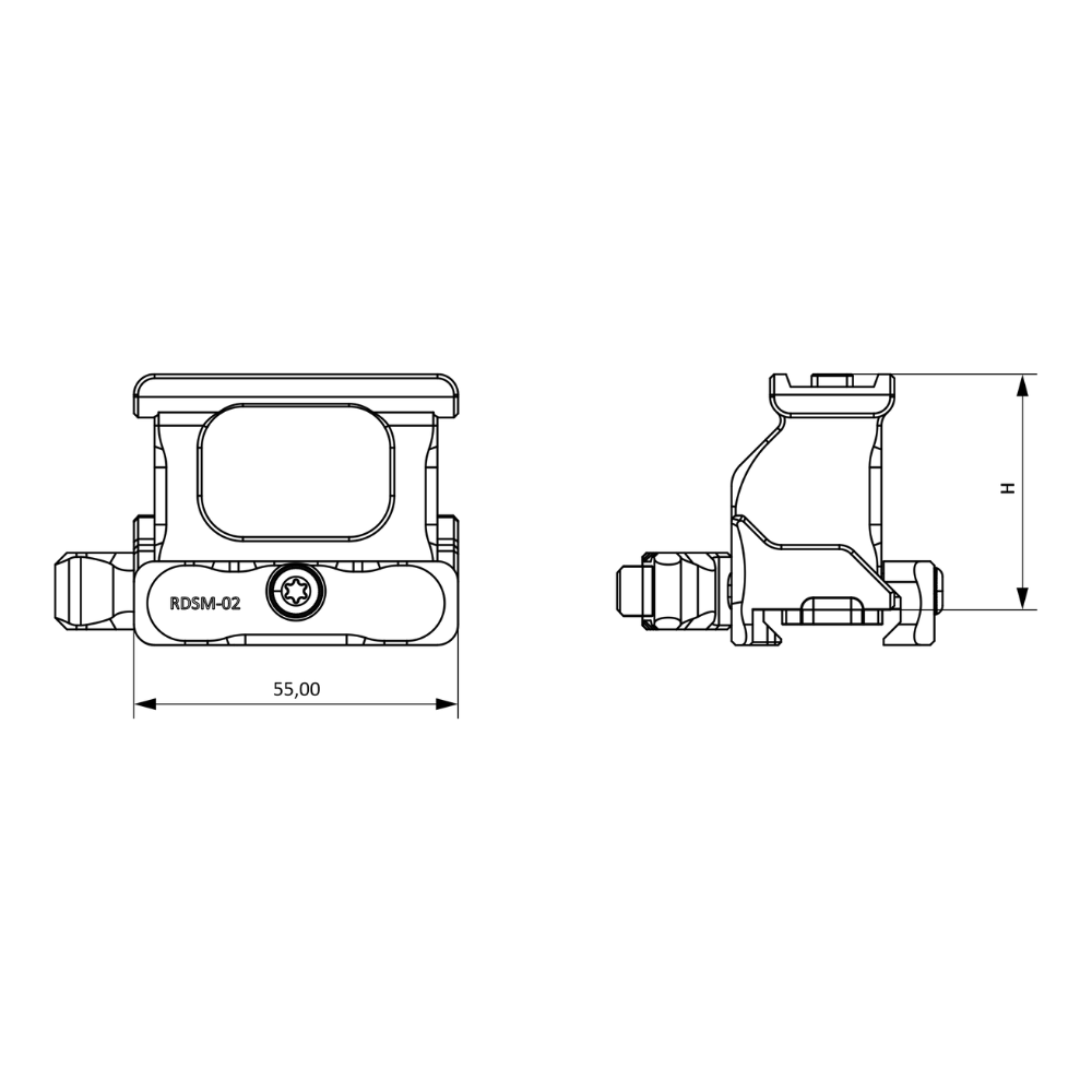 DAVIKA RDSM-02 MICRO – montage QD red dot | BHI DISTRIBUTION
