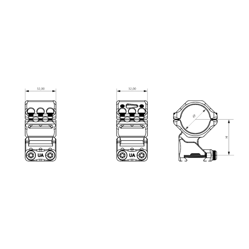 BHI DISTRIBUTION | RSM-01 Scope Rings – Modular Optic Mount with SMAI Interface