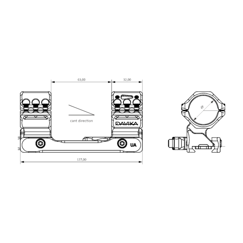 BHI DISTRIBUTION | MSM-03 Scope Mount – QD Monobloc with SMAI Modular Interface