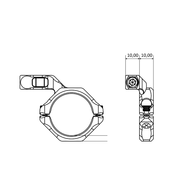 BHI DISTRIBUTION | LV-03 Scope Level – Tube-Mounted Bubble Level for Long-Range Accuracy