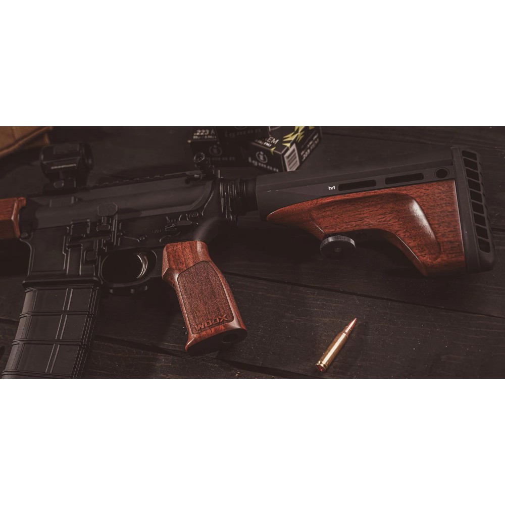 WOOX Vigilante Grip – noyer pour AR | BHI DISTRIBUTION