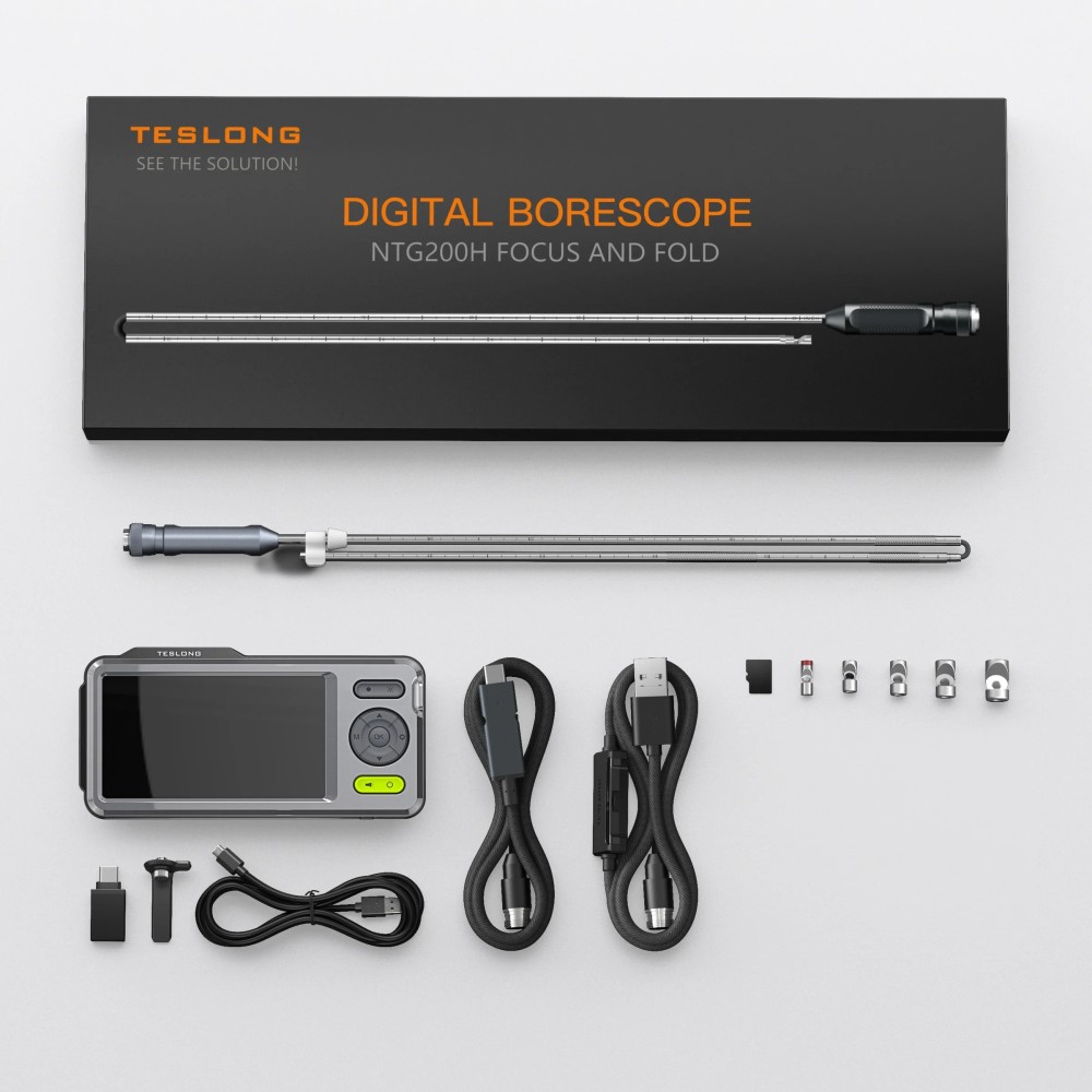 Teslong NTG200H Focus & Fold Borescope 5″ IPS | BHI DISTRIBUTION